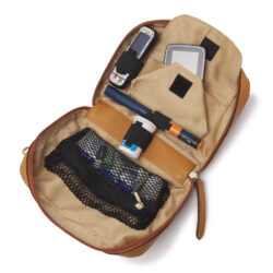 Leren diabetes etui geel
